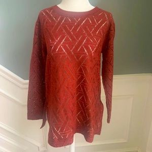 Banana Republic burnt orange top XS